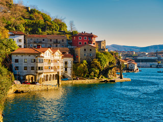 Obraz premium Pasaia sunset