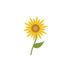 Sunflower icon design template vector isolated