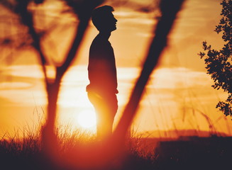 Watching the stunning sunset © Xavier