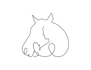 Horse Outline Vector