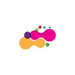 Abstract dots  Logo Template vector
