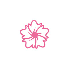 Plumeria flower icon design template vector isolated illustration