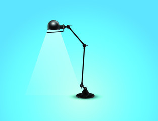 vector illustration of a lamp