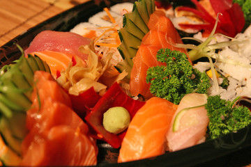 Sushi, traditional food of Japanese cuisine