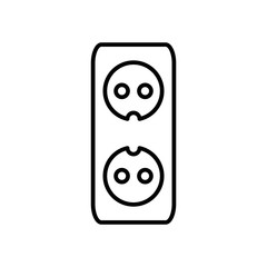 Electric Socket Icon Design Vector Illustration