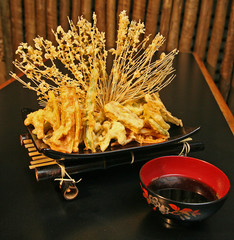 Sushi, traditional food of Japanese cuisine