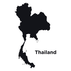 High detailed vector map - Thailand