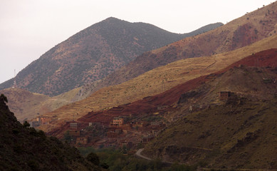 landscape in the mountains in africa