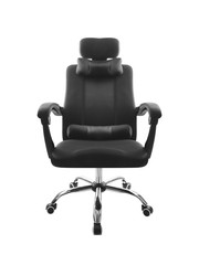 black office chair isolated on white