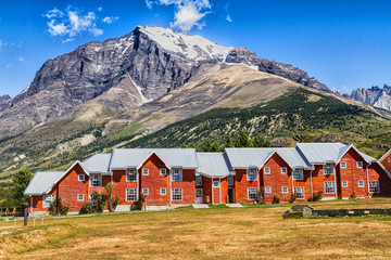 Refugio in Torres del Paine, Patagonia, Chile.