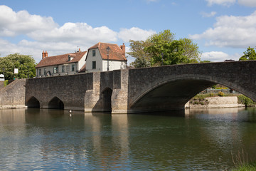 Fototapeta na wymiar Abingdon Bridge over The River Thames in Oxfordshire, UK