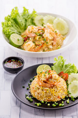 Fried rice with prawn
