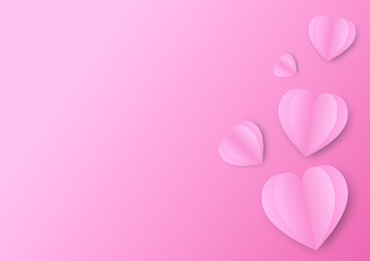 pink hearts background