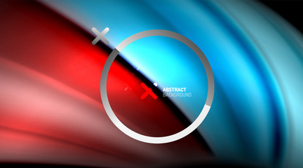 Swirl, curve blurred color lines, holographic rainbow liquid style gradient waves for Wallpaper, Banner, Background, Card, Book Illustration, landing page