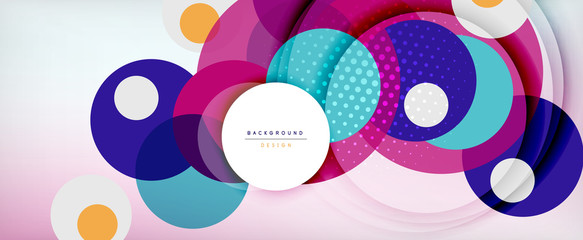 Trendy simple circle abstract background, dynamic motion concept. Vector Illustration For Wallpaper, Banner, Background, Card, Book Illustration, landing page