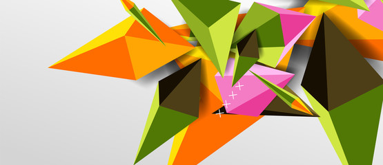 Trendy simple triangle abstract background, dynamic motion concept. Vector Illustration For Wallpaper, Banner, Background, Card, Book Illustration, landing page