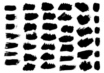 Brush strokes with watercolor paint