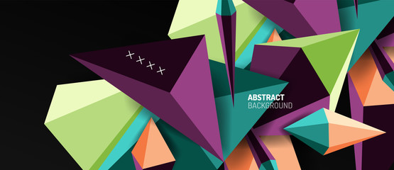 Trendy simple triangle abstract background, dynamic motion concept. Vector Illustration For Wallpaper, Banner, Background, Card, Book Illustration, landing page