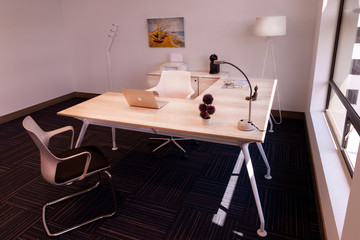 Modern waiting room in office