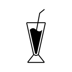 Drinking Glass Water Icon Design Vector Template