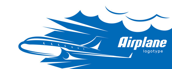 Airplane fly illustration