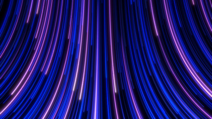 Futuristic glow neon line flow curve internet background - illustrator line shape technology background concept