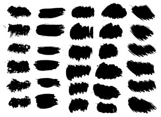 Brush strokes with watercolor paint