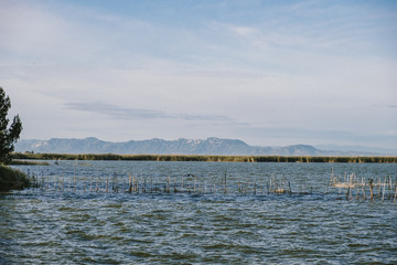 The lake and the mountains