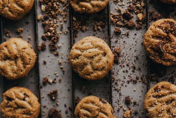 Chips coockies freshly baked