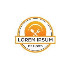 Fototapeta premium Restaurant Logo. Cooking, cuisine logo, spoon for design menu restaurant or cafe