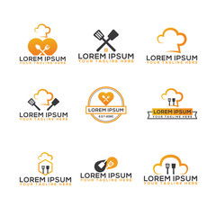 Restaurant Logo. Cooking, cuisine logo, spoon for design menu restaurant or cafe