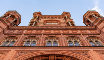 Fototapeta premium Rotes Rathaus, Berlin City Hall in Berlin, Germany