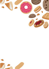 Cookie. Background for the design. 