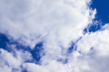 blue sky and white clouds