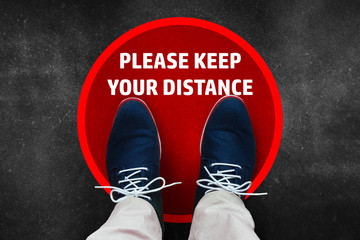 Maintain social distance due to Coronavirus