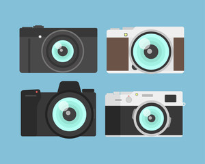 Camera flat design, Icons Vector Set, Creative Design Pictures
