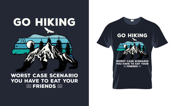 Mountain adventure vintage typography vector design for t-shirt. Mountain, outdoor adventure . Vector graphic for t shirt .