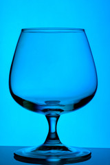 Snifter on the table pantone Classic Blue