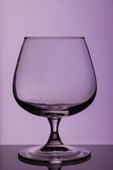 Snifter on the table pantone Grape Compote