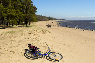 bicycle on the beach