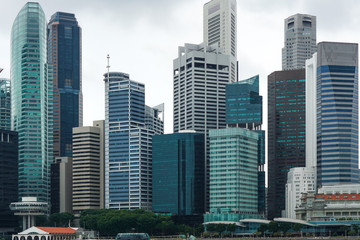 Obraz na płótnie Canvas singapore city skyline