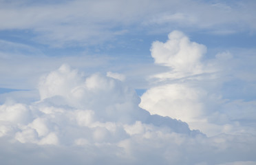 Background summer sky. Blue background. blue sky background with tiny clouds