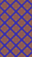 Ornate geometric pattern and abstract colored background