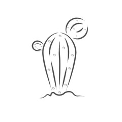 Isolated cactus icon