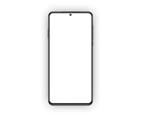 high detailed realistic smartphone mock up, trendy 2020 selfie camera solution.