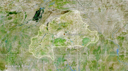 Burkina Faso, satellite A - composition