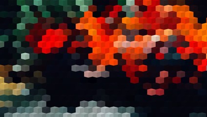 Abstract Colorful Geometrical Artwork,Abstract Graphical Art Background Texture,Modern Conceptual Art,Synthwave Aesthetic Poster Print,3D Rendering