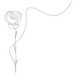 Flower rose silhouette vector illustration