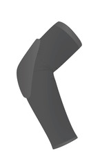 Grey  elbow support. vector illustration