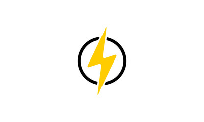 Lightning Bolt vector icon. Electric bolt flash icon. Power energy symbol. Thunder icon